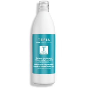 TEFIA, Шампунь для поврежденных и химически обработанных волос Treats By Nature, 1000 мл