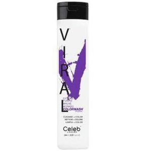CELEB LUXURY, Шампунь для яркости цвета Viral Shampoo ярко фиолетовый, 244 мл