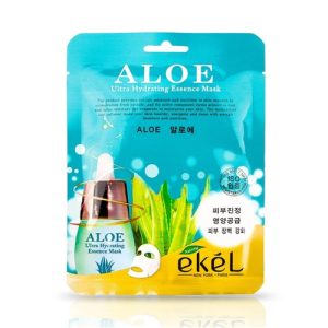 EKEL, Тканевая маска для лица с экстрактом алоэ Aloe Ultra Hydrating Essence Mask, 1 шт