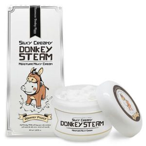 ELIZAVECCA, Увлажняющий паровой крем Silky Creamy Donkey Steam Moisture Milky Cream, 100 мл