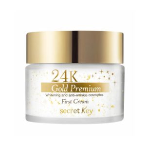 SECRET KEY, Антивозрастной крем для лица с коллоидным золотом 24K Gold Premium First Cream, 50 мл
