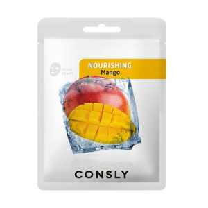 CONSLY, Питательная тканевая маска с экстрактом манго Mango Nourishing Mask Pack, 20 мл