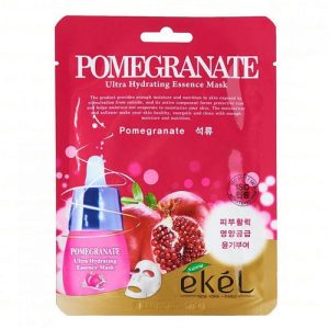 EKEL, Тканевая маска с экстрактом граната Ultra Hydrating Essence Mask Pomegranate, 1 шт