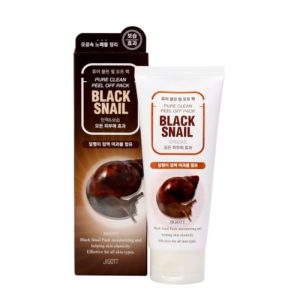 JIGOTT, Очищающая маска-плёнка с муцином черной улитки Black Snail Pure Clean Peel Off Pack, 180 мл