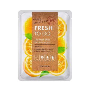 TONYMOLY, Освежающая тканевая маска для лица с экстрактом юдзу Fresh To Go, 22 гр