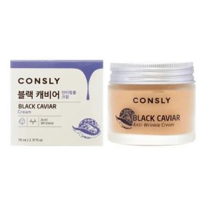 CONSLY, Крем для лица против морщин с экстрактом черной икры Black Caviar Anti-Wrinkle Cream, 70 мл