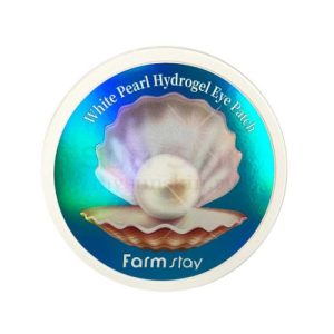 FARMSTAY, Гидрогелевые патчи для глаз с экстрактом жемчуга White Pearl Hydrogel Eye Patch, 60 шт