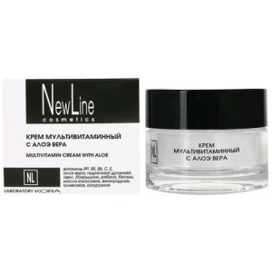 NEW LINE, Крем мультивитаминный с алоэ вера, 50 мл