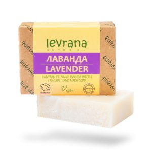 LEVRANA, Натуральное мыло ручной работы Лаванда, 100 гр