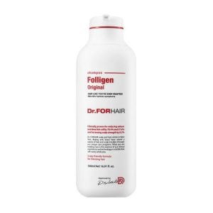 DR.FORHAIR, Шампунь-крем бессульфатный для укрепления корней и стимуляции роста волос Folligen, 500 мл