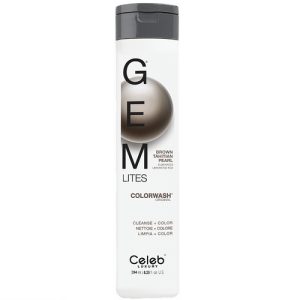 CELEB LUXURY, Шампунь для яркости цвета Gem Lites Colorwash коричневый жемчуг, 244 мл