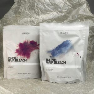 MAXIMA, Набор MAXIMA, Обесцвечивающий порошок Rapid Hair Bleach Plex Blue, 500 гр. + MAXIMA, Обесцвечивающий порошок Rapid Hair Bleach Plex Violet (фиолетовый), 500 гр