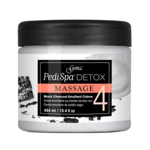 GENA, Детокс-крем для педикюра с древесным углём Pedi Spa Detox Charcoal Creme, 454 мл