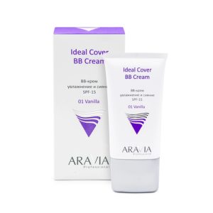 ARAVIA, BB-крем увлажняющий SPF-15 Ideal Cover BB-Cream Vanilla 01 Face, 50 мл