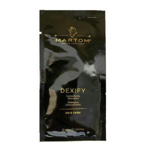 MARTOM, Детокс-шампунь для кожи головы и волос Ирис & Кедр Dexify Anthology Hair Care, 10 мл