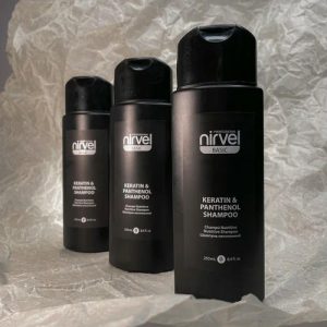 NIRVEL, Набор Nirvel Professional KERATIN & PANTHENOL SHAMPOO - Шампунь питательный для сухих, ломких волос, 250 мл (3 шт)
