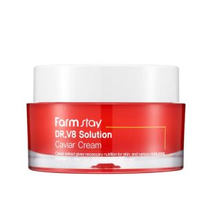 FARMSTAY, Крем для лица с экстрактом икры Dr-V8 Solution Caviar Cream, 50 мл