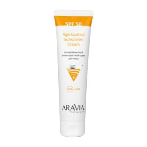 ARAVIA, Солнцезащитный антивозрастной крем для лица SPF 50 Face, 100 мл