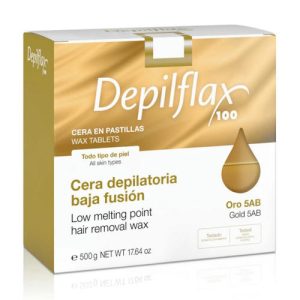 DEPILFLAX, Воск горячий в брикетах Золотой, 500 гр