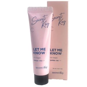 SECRET KEY, CC-крем для лица солнцезащитный осветляющий CC Cream Let Me Know SPF50+ РА+++ CС, 30 мл