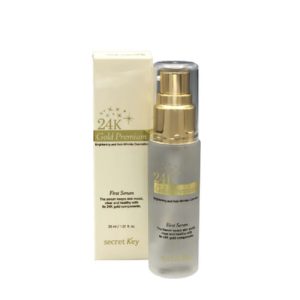 SECRET KEY, Антивозрастная сыворотка для лица с коллоидным золотом 24K Gold Premium First Serum, 30 мл