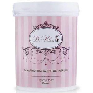 DE VELOURS, Сахарная паста для депиляции мягкая Sugarpaste Light & Soft, 330 гр