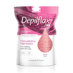 DEPILFLAX, Воск пленочный в гранулах Розовый Film Wax, 1000 гр