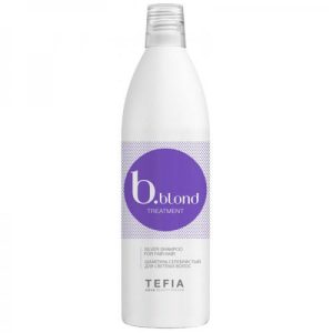 TEFIA, Шампунь серебристый для светлых волос Bblond Treatment, 1000 мл