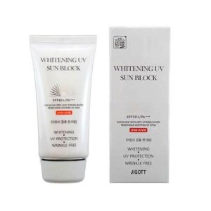 JIGOTT, Солнцезащитный крем Whitening Uv Sun Block Cream SPF50+ PA+++, 70 мл