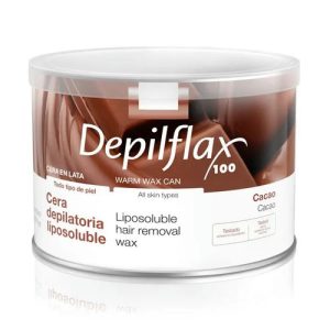 DEPILFLAX, Воск теплый в банке Шоколадный (средней плотности), 400 мл
