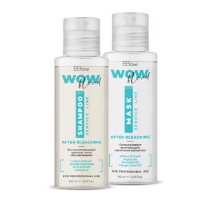 BB ONE, Набор для волос WOW Blond After Bleaching (шампунь + маска), 2 x 60 мл