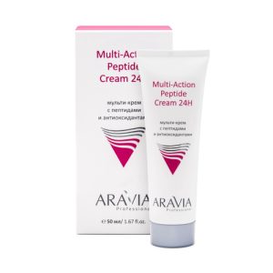 ARAVIA, Мульти-крем для лица с пептидами и антиоксидантным комплексом Multi-Action Peptide Cream Face, 50 мл
