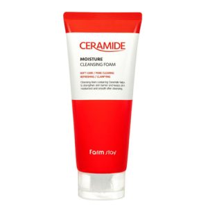 FARMSTAY, Увлажняющая очищающая пенка с керамидами Ceramide Moisture Cleansing Foam, 180 мл