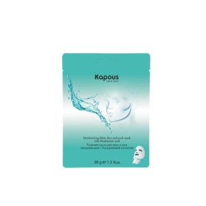 KAPOUS, Тканевая маска для лица и шеи увлажняющая с гиалуроновой кислотой, 1 шт