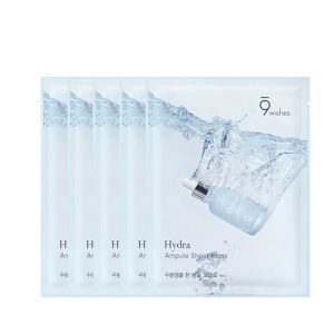 9WISHES Увлажняющая тканевая маска Hydra Ampule Sheet Mask 5шт