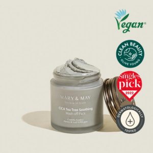 Mary&May Успокаивающая глиняная маска CICA TeaTree Soothing Wash off Pack 125гр