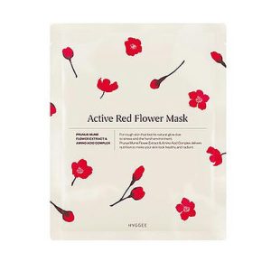HYGGEE Тканевая маска Active Red Flower Mask 10шт