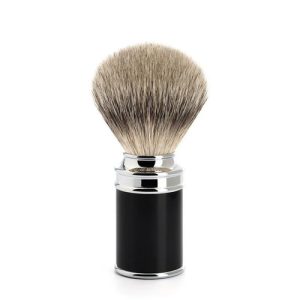 Помазок MUEHLE TRADITIONAL, барсучий ворс высшей категории Silvertip, черная смола