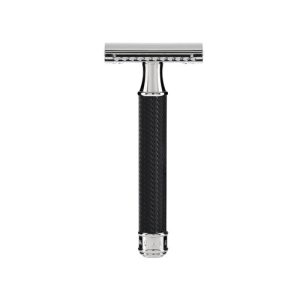 Т-образная бритва MUEHLE TRADITIONAL, черный хром, сlosed comb