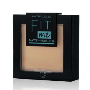Пудра Maybelline New York Fit me! для лица "Matte & Poreless" матирующая 115 Слоновая кость 9г