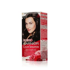 Стойкая крем - краска для волос Garnier Color Sensation Оникс 3.11 Пепельный черный 110мл