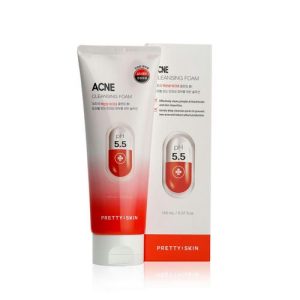 Мягкая пенка для глубокого очищения проблемной кожи Prettyskin Acne "pH 5,5" 150мл