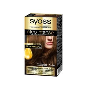 Краска Syoss oleo intense стойкая для волос 5-86 Карамельный каштановый 50мл