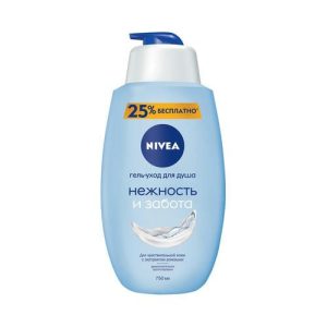 Гель - уход Nivea "Нежность и забота" для чувствительной кожи 750мл