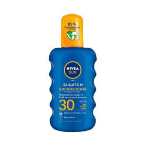 Спрей для загара Nivea Sun "Защита и увлажнение" SPF 30 200мл