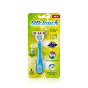Женский станок Carelax Silk Touch для бритья + кассета