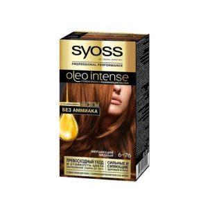 Краска Syoss oleo intense стойкая для волос 6-76 Мерцающий медный 50мл