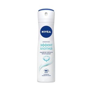 Женский дезодорант - антиперспирант Nivea Эффект хлопка 48 часов защиты 150мл
