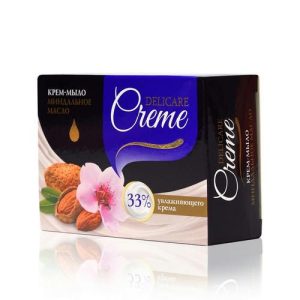 Туалетное крем - мыло Delicare Creme "Миндаль и молоко" 100г