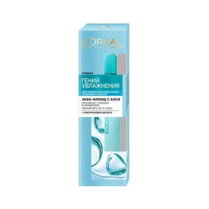 Аква - флюид для нормальной кожи и кожи, склонной к сухости L'Oreal Paris Гений увлажнения с алоэ 70мл